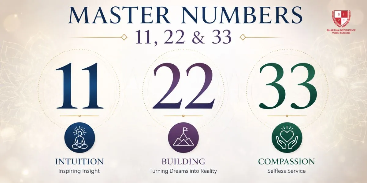 Master number 11, 22, 33
